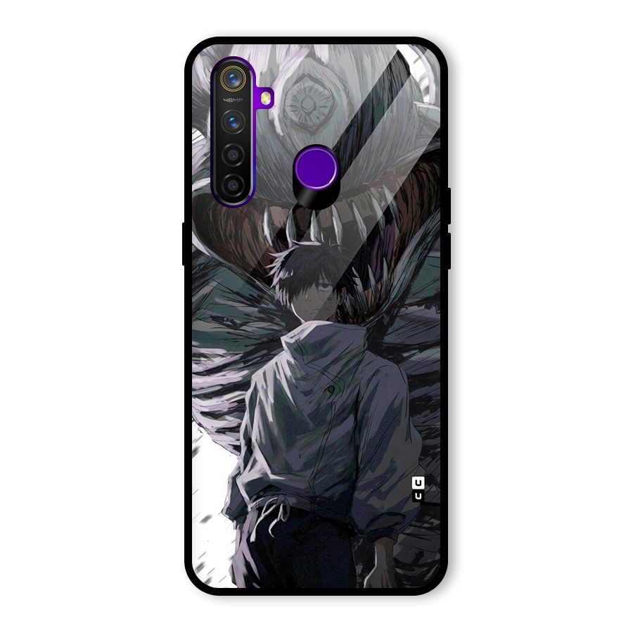 Yuta Strongest Curse User Glass Back Case for Realme 5 Pro