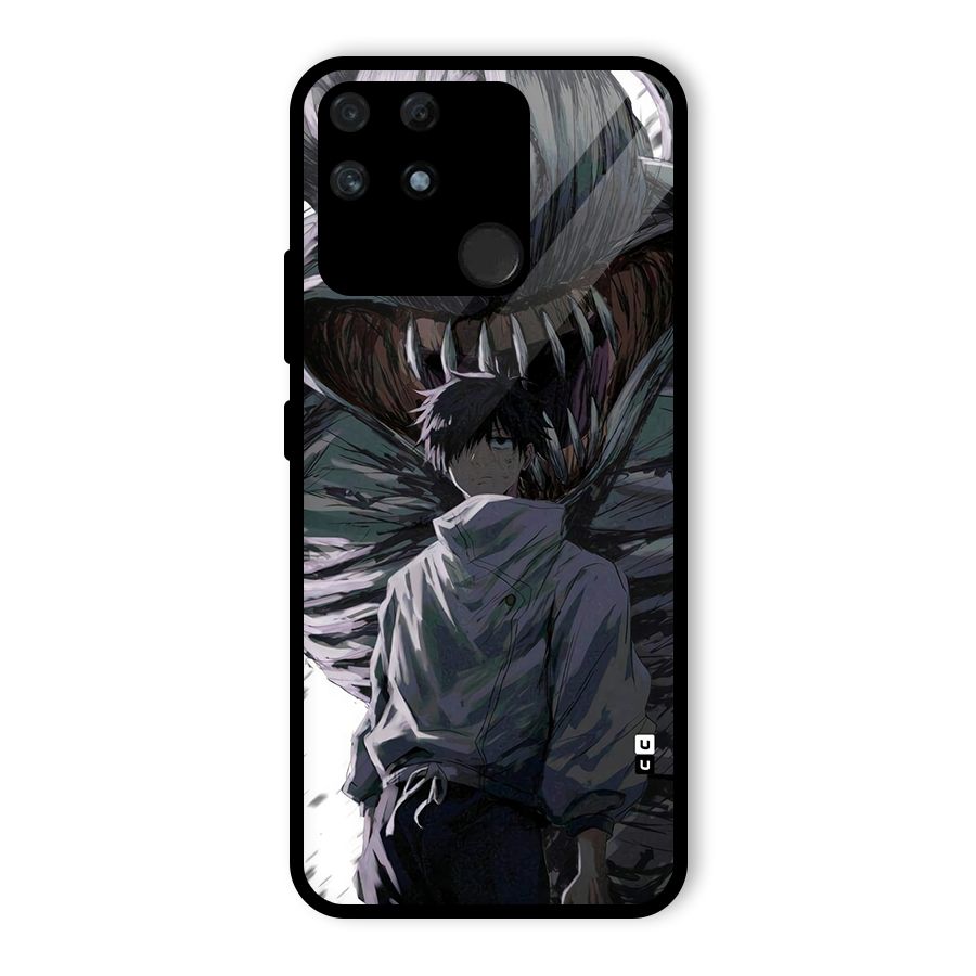 Yuta Strongest Curse User Glass Back Case for Realme Narzo 50A