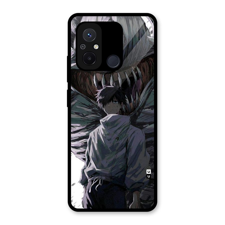 Yuta Strongest Curse User Glass Back Case for Redmi 12C