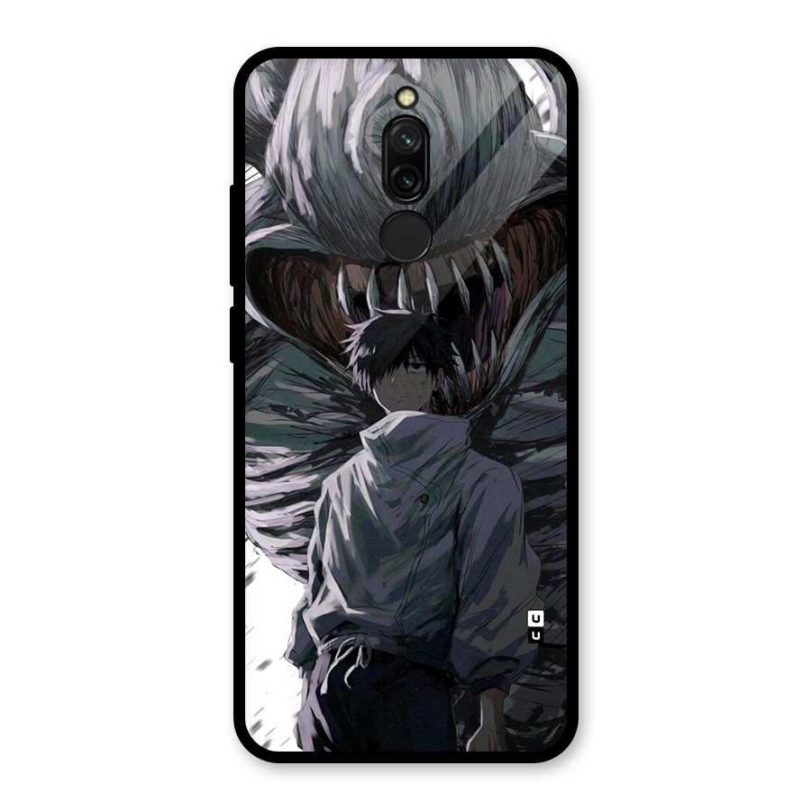 Yuta Strongest Curse User Glass Back Case for Redmi 8
