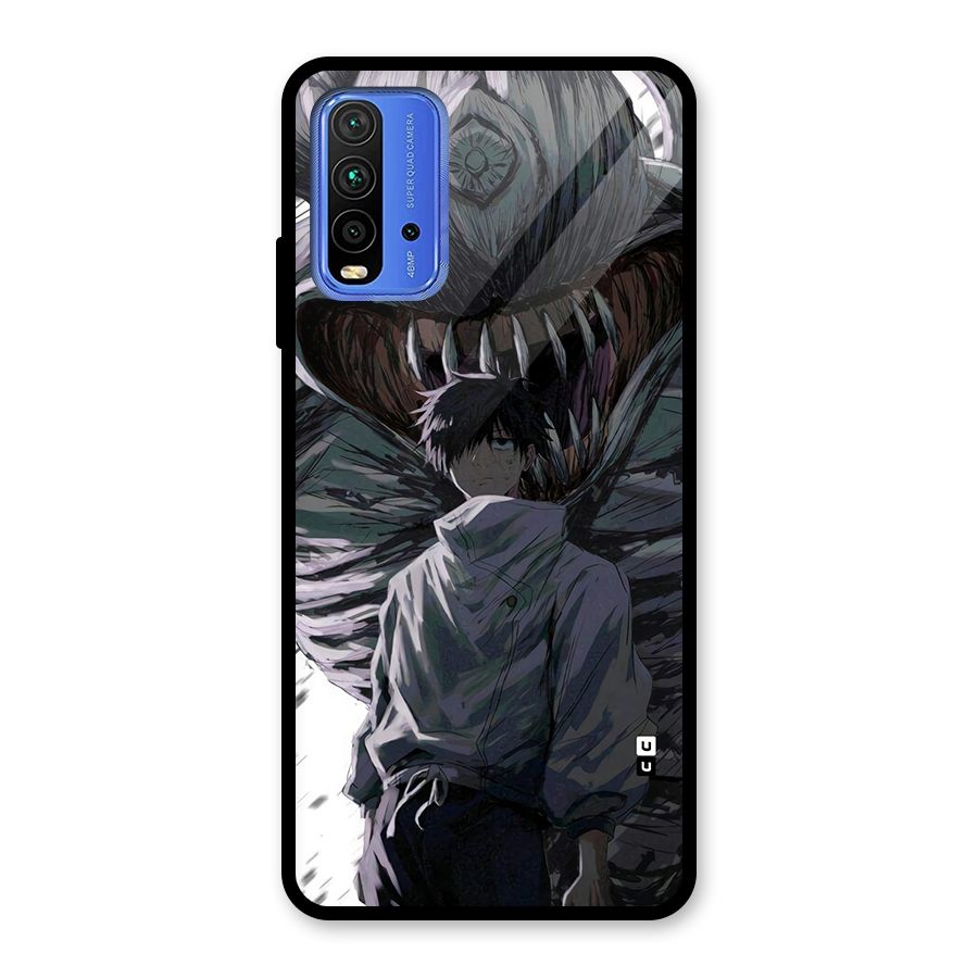 Yuta Strongest Curse User Glass Back Case for Redmi 9 Power