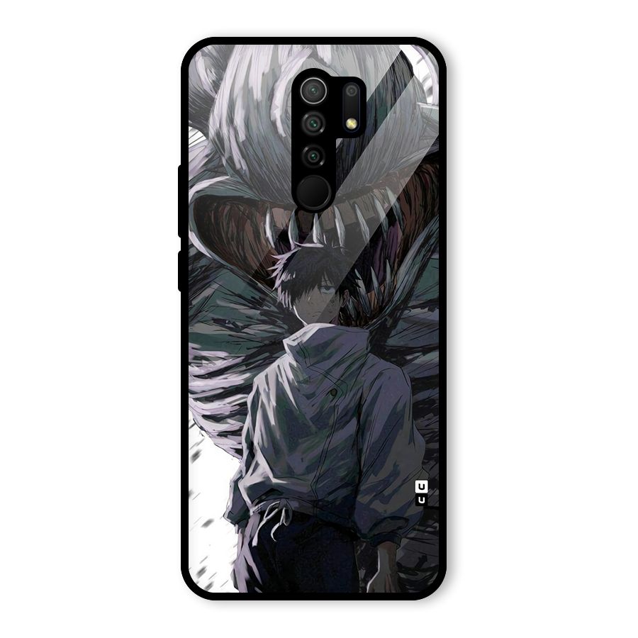 Yuta Strongest Curse User Glass Back Case for Redmi 9 Prime