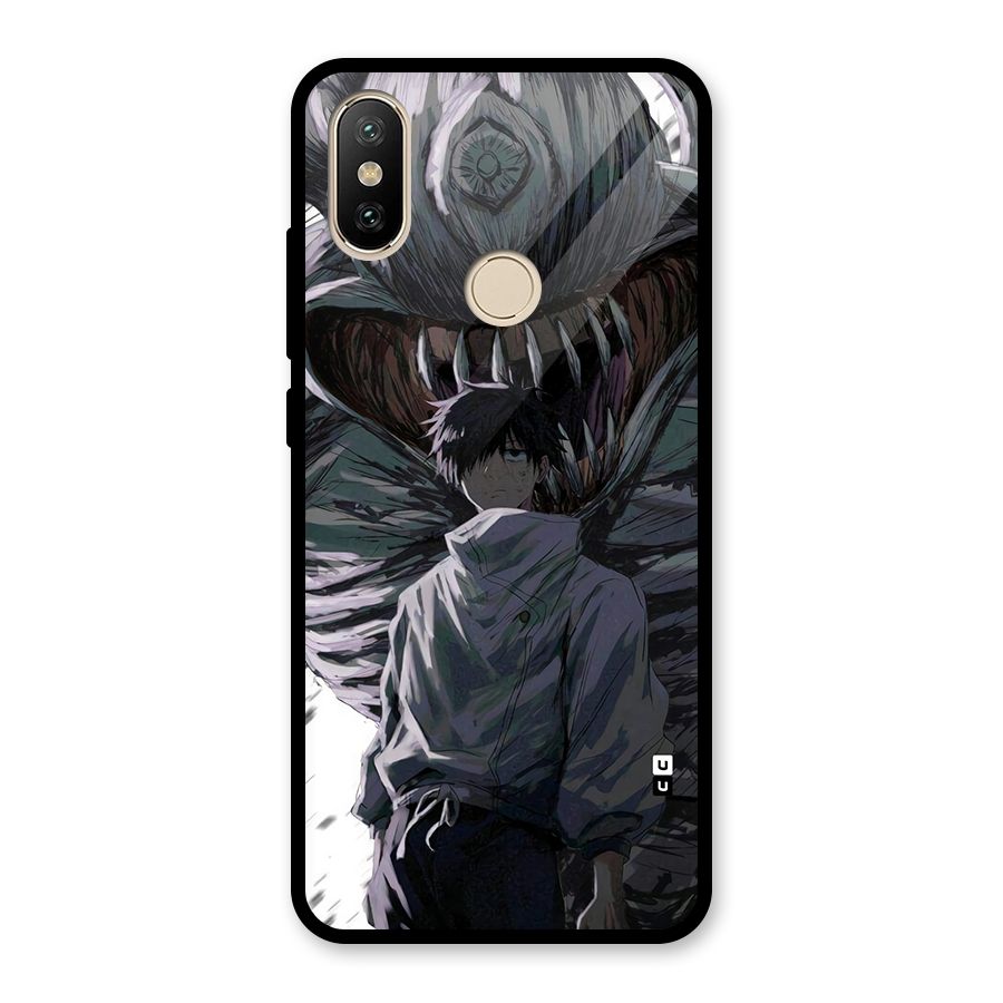 Yuta Strongest Curse User Glass Back Case for Redmi A1