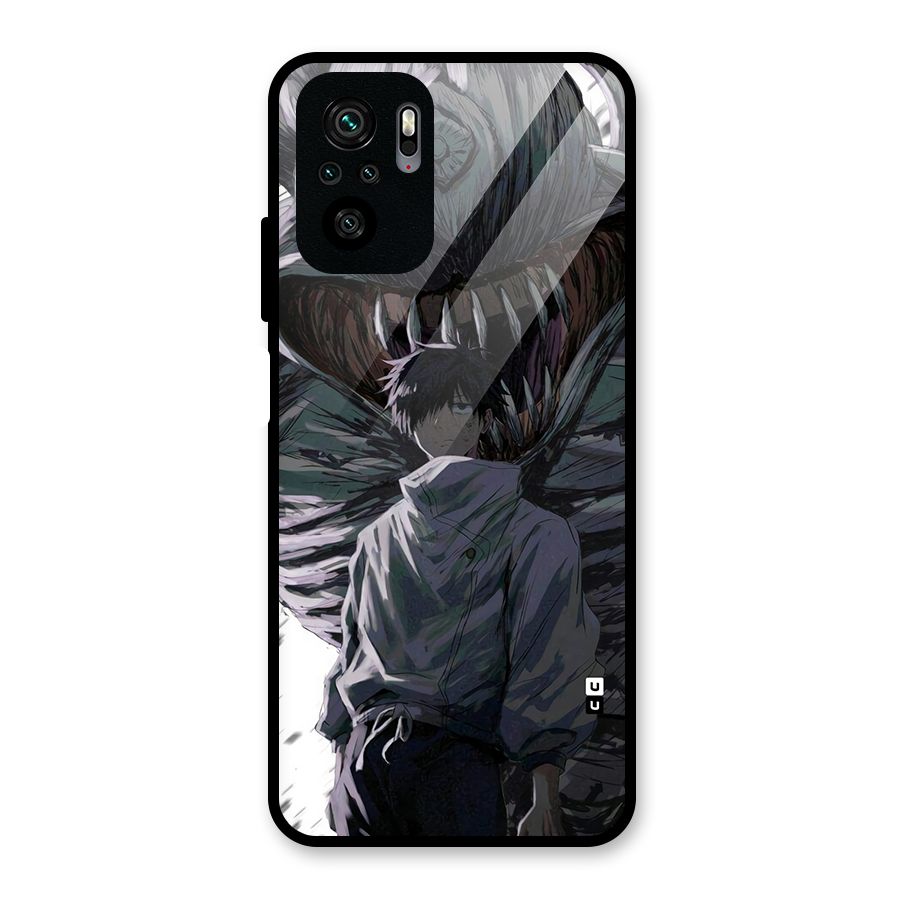Yuta Strongest Curse User Glass Back Case for Redmi Note 10S