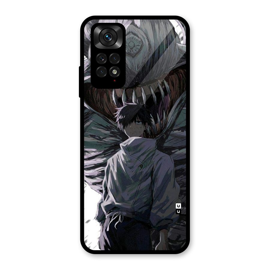 Yuta Strongest Curse User Glass Back Case for Redmi Note 11S