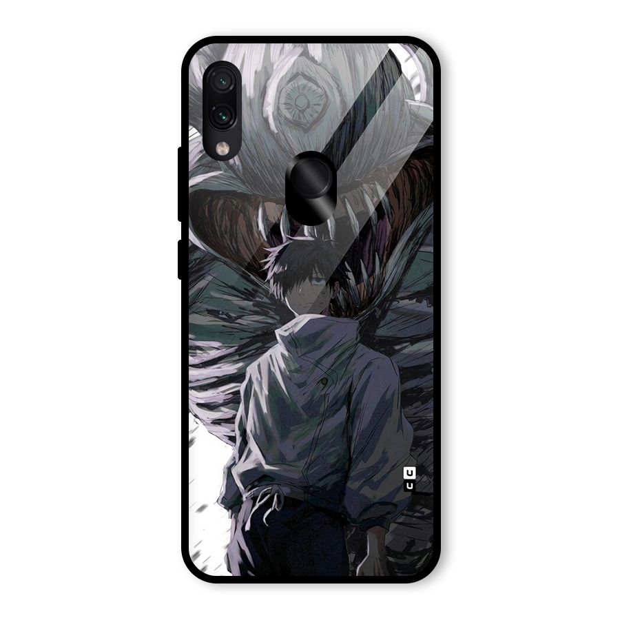 Yuta Strongest Curse User Glass Back Case for Redmi Note 7