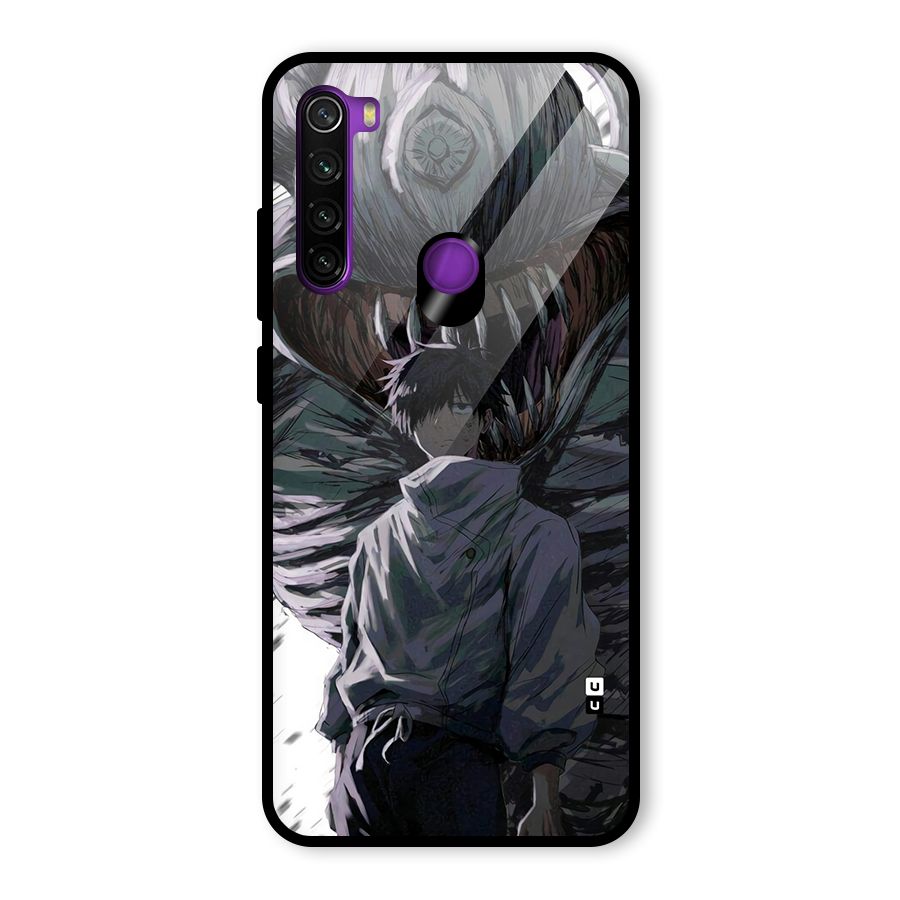 Yuta Strongest Curse User Glass Back Case for Redmi Note 8
