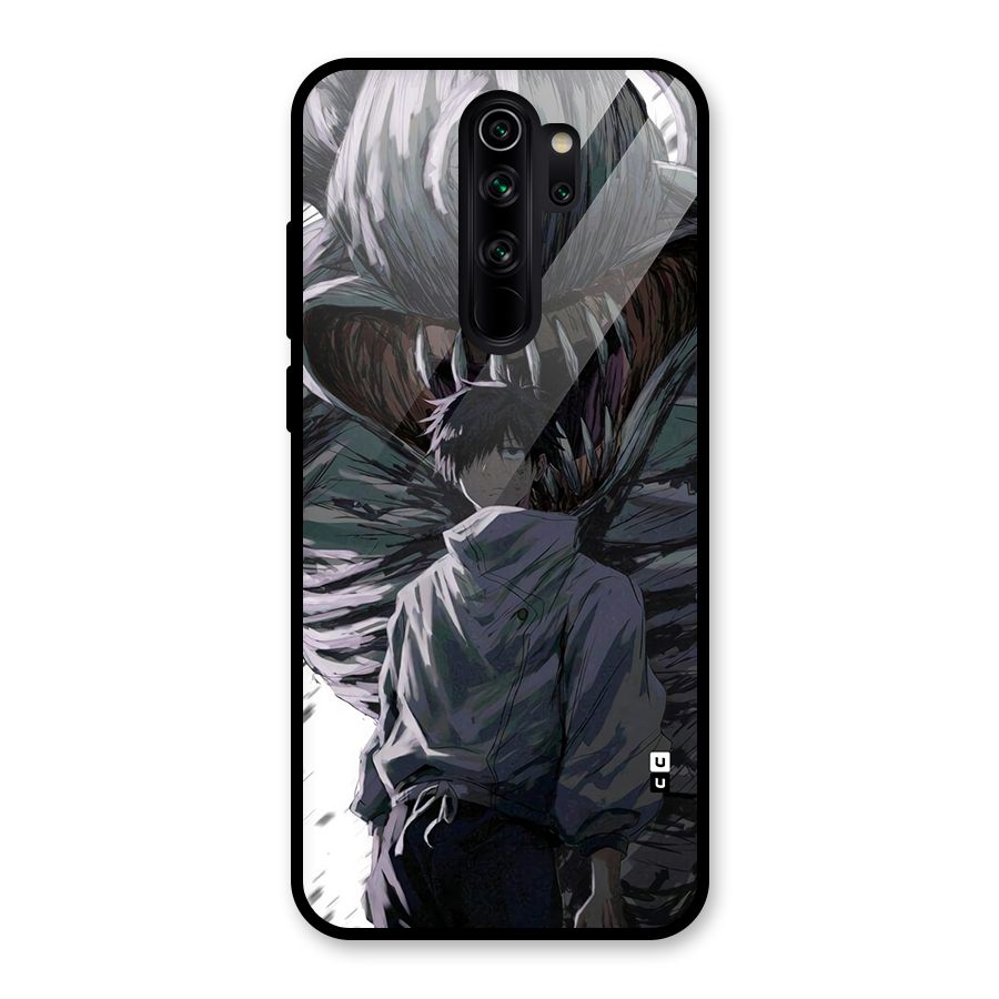 Yuta Strongest Curse User Glass Back Case for Redmi Note 8 Pro