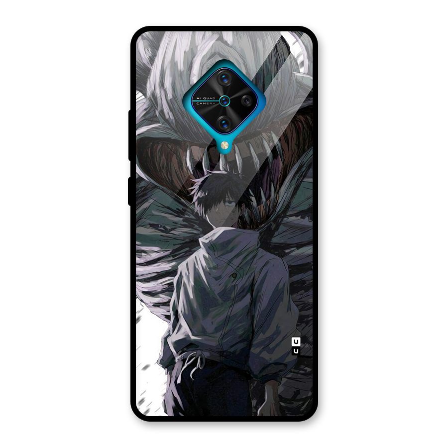 Yuta Strongest Curse User Glass Back Case for Vivo S1 Pro