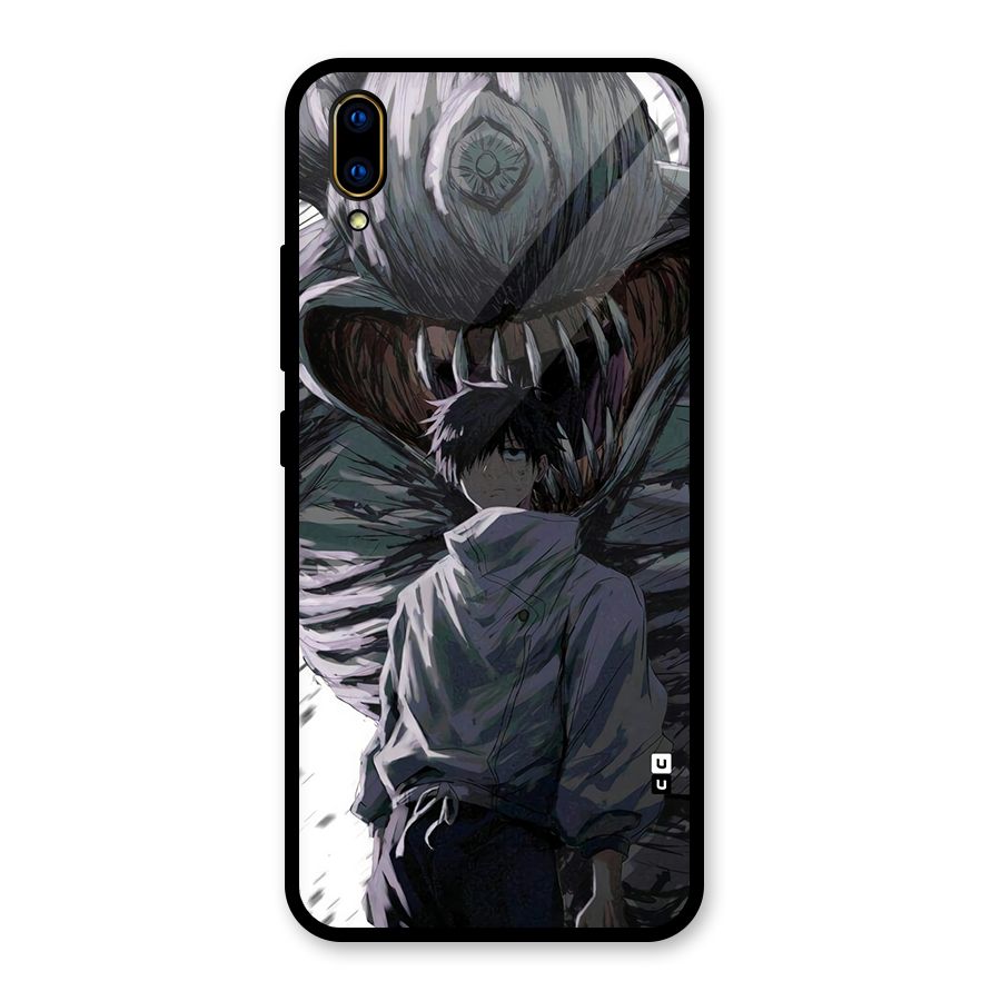 Yuta Strongest Curse User Glass Back Case for Vivo V11 Pro