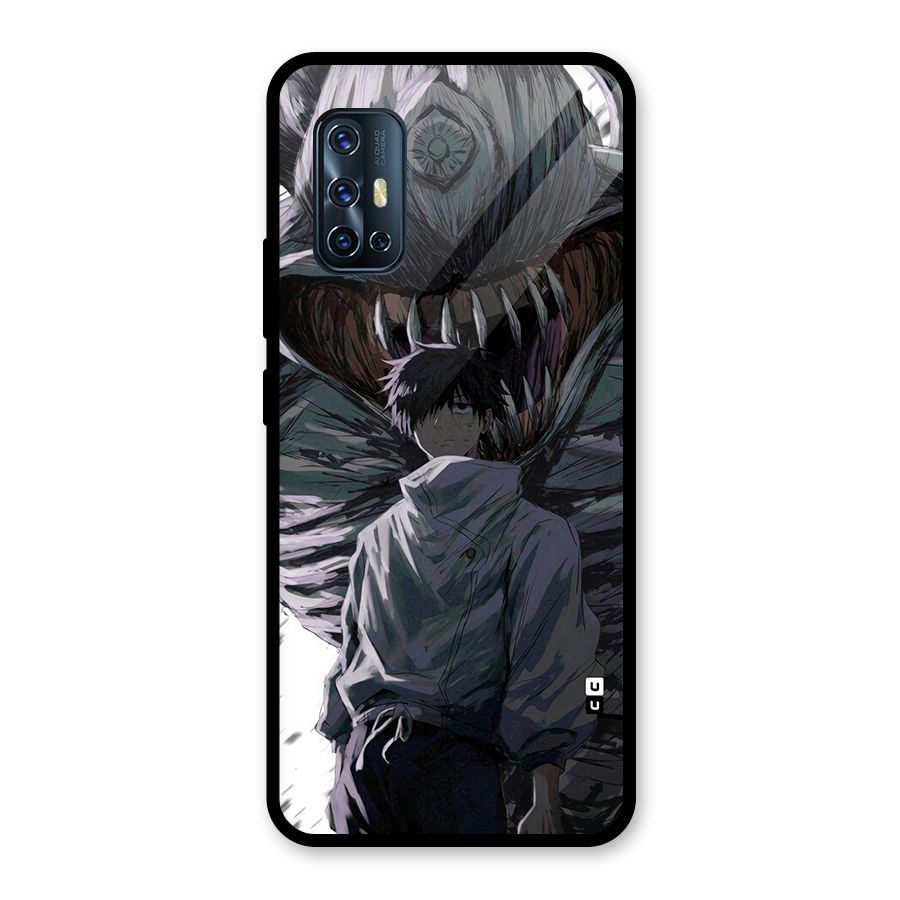 Yuta Strongest Curse User Glass Back Case for Vivo V17