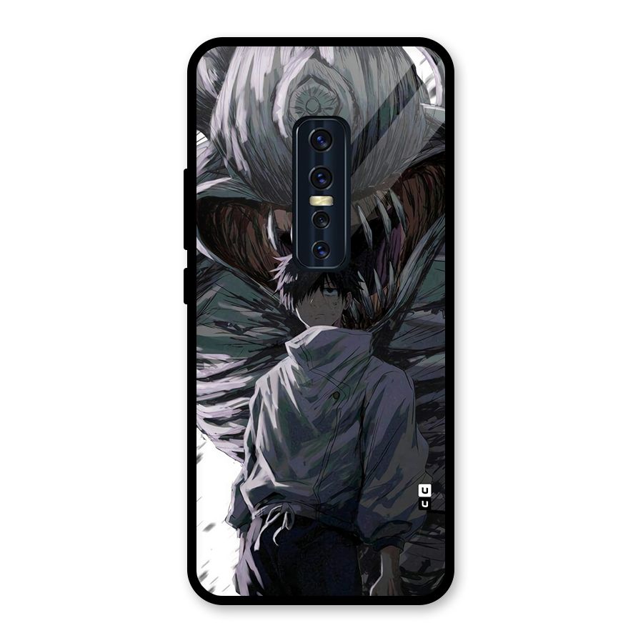 Yuta Strongest Curse User Glass Back Case for Vivo V17 Pro