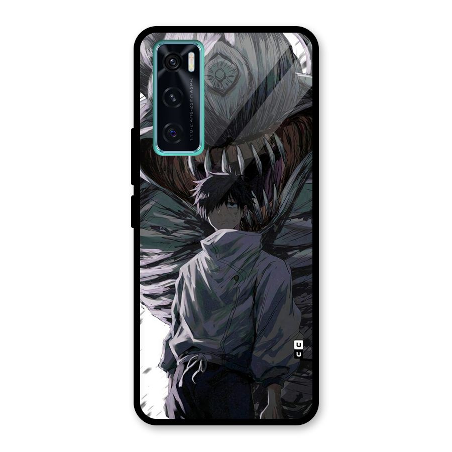 Yuta Strongest Curse User Glass Back Case for Vivo V20 SE