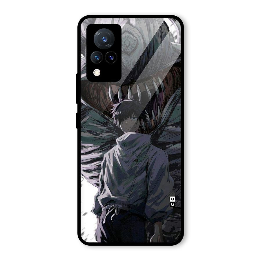Yuta Strongest Curse User Glass Back Case for Vivo V21 5G