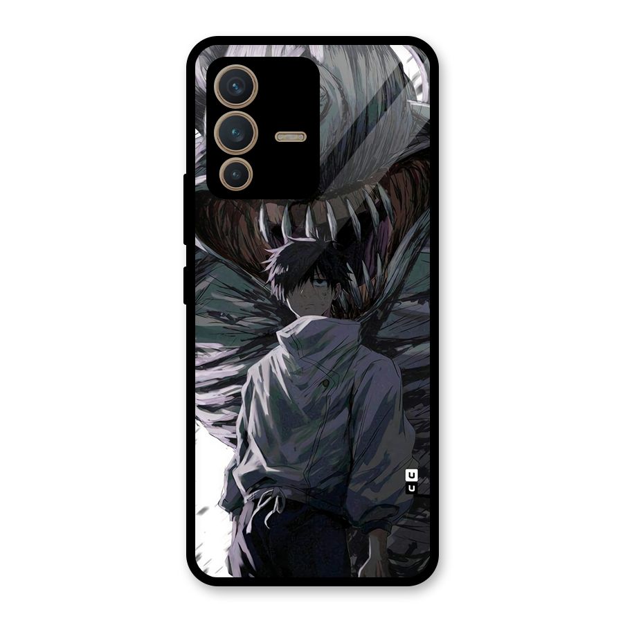 Yuta Strongest Curse User Glass Back Case for Vivo V23 5G