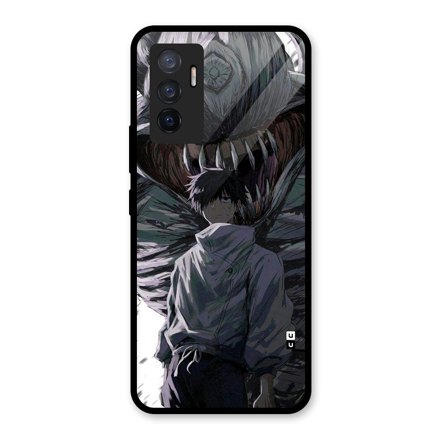 Yuta Strongest Curse User Glass Back Case for Vivo V23e