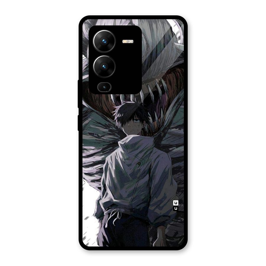 Yuta Strongest Curse User Glass Back Case for Vivo V25 Pro