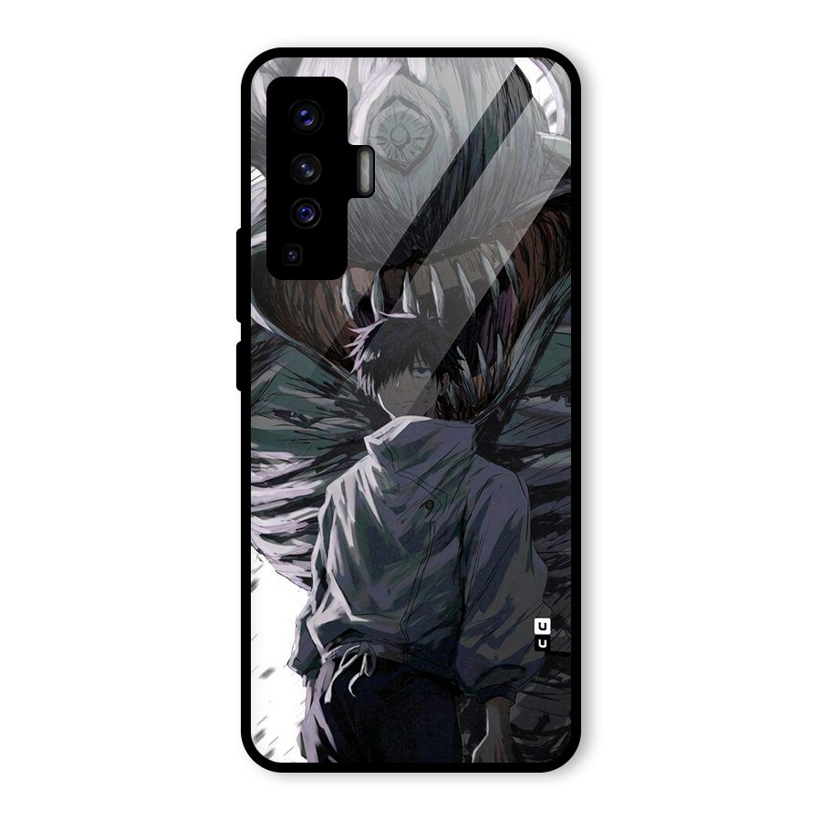Yuta Strongest Curse User Glass Back Case for Vivo X50