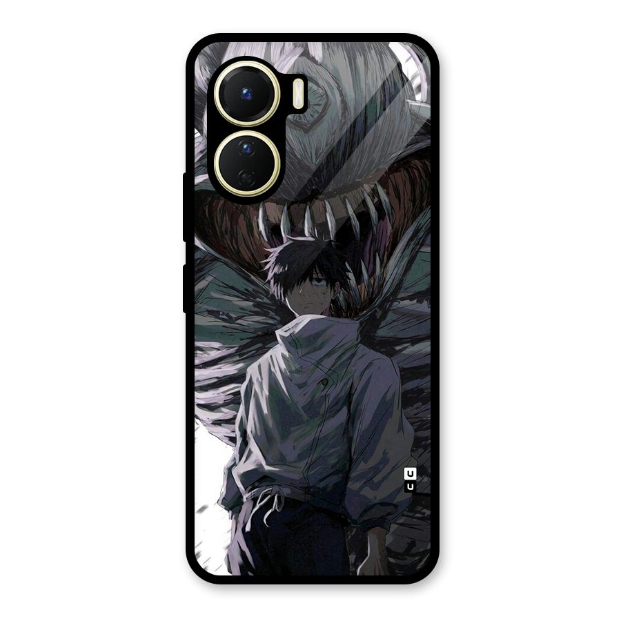 Yuta Strongest Curse User Glass Back Case for Vivo Y16