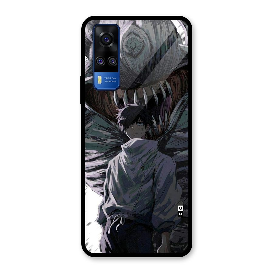Yuta Strongest Curse User Glass Back Case for Vivo Y31