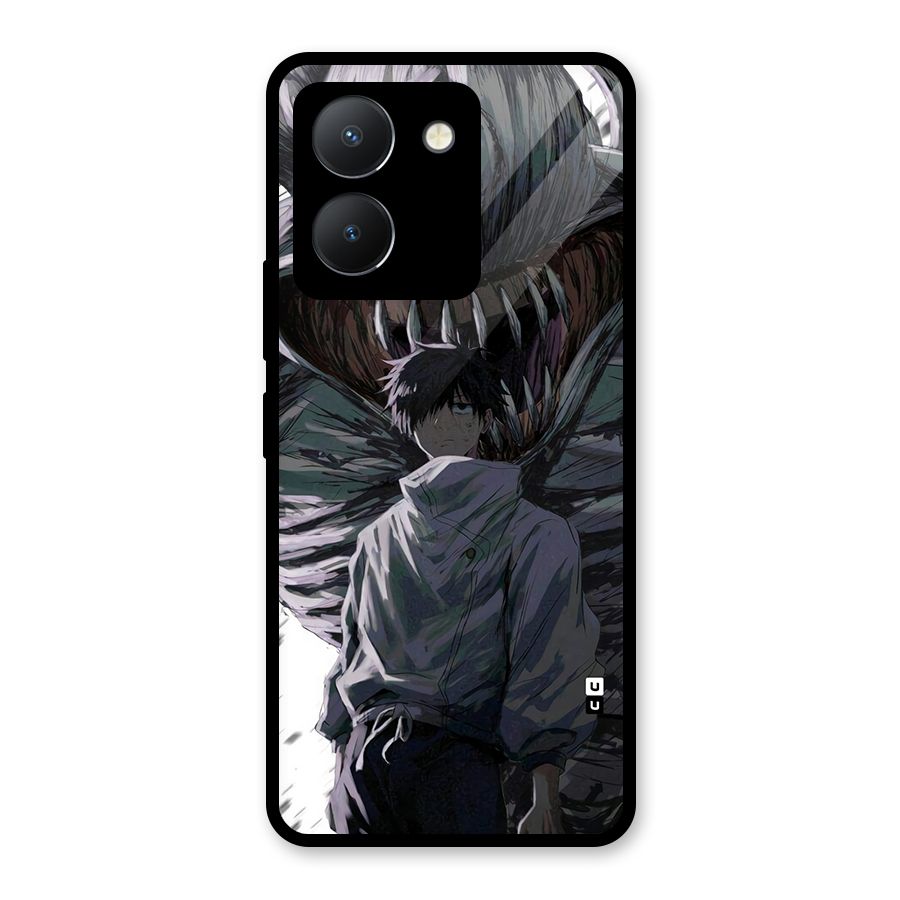 Yuta Strongest Curse User Glass Back Case for Vivo Y36