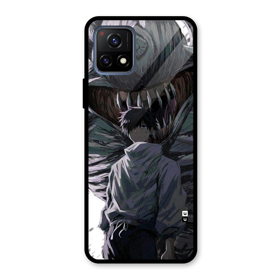 Yuta Strongest Curse User Glass Back Case for Vivo Y72 5G