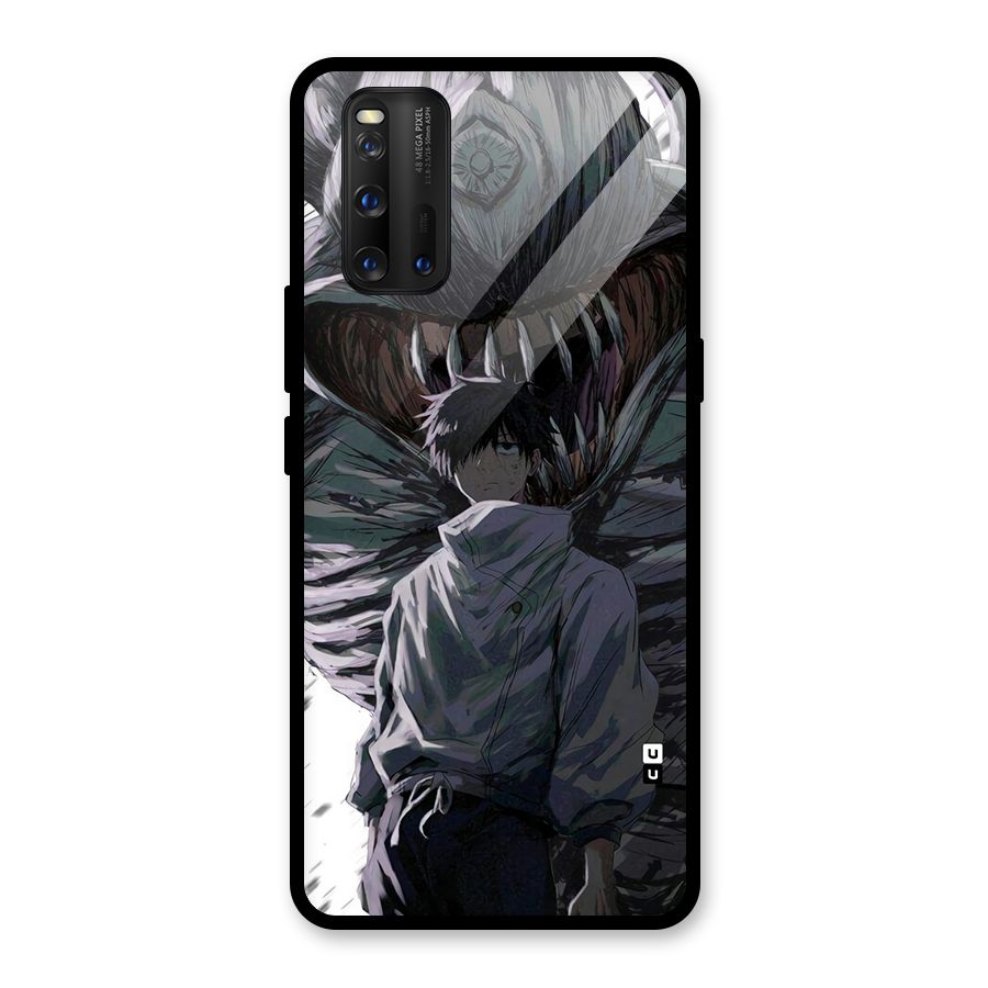Yuta Strongest Curse User Glass Back Case for Vivo iQOO 3