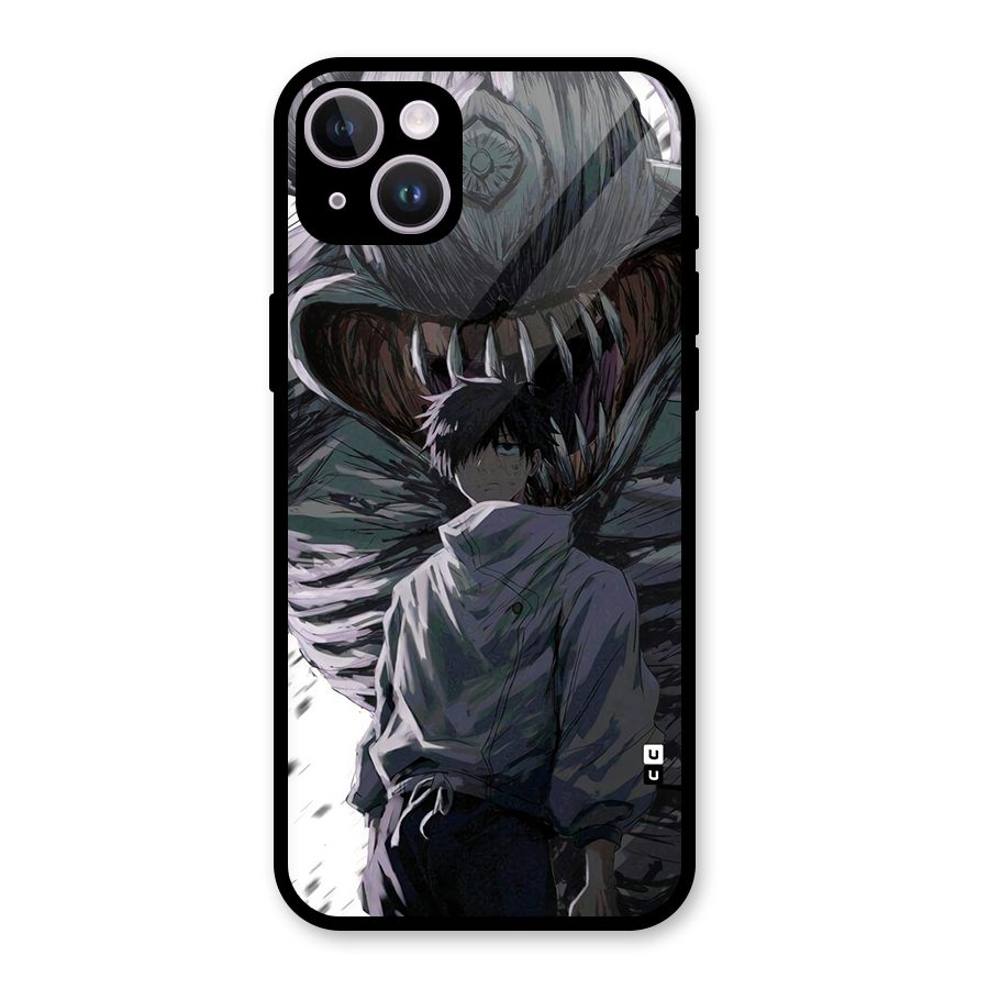 Yuta Strongest Curse User Glass Back Case for iPhone 14 Plus