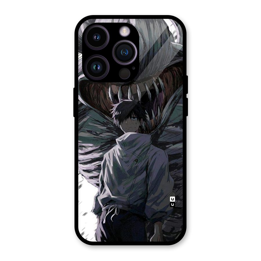Yuta Strongest Curse User Glass Back Case for iPhone 14 Pro