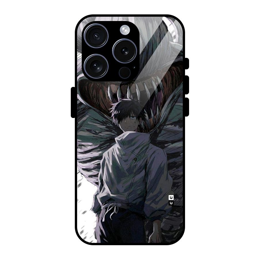 Yuta Strongest Curse User Glass Back Case for iPhone 15 Pro