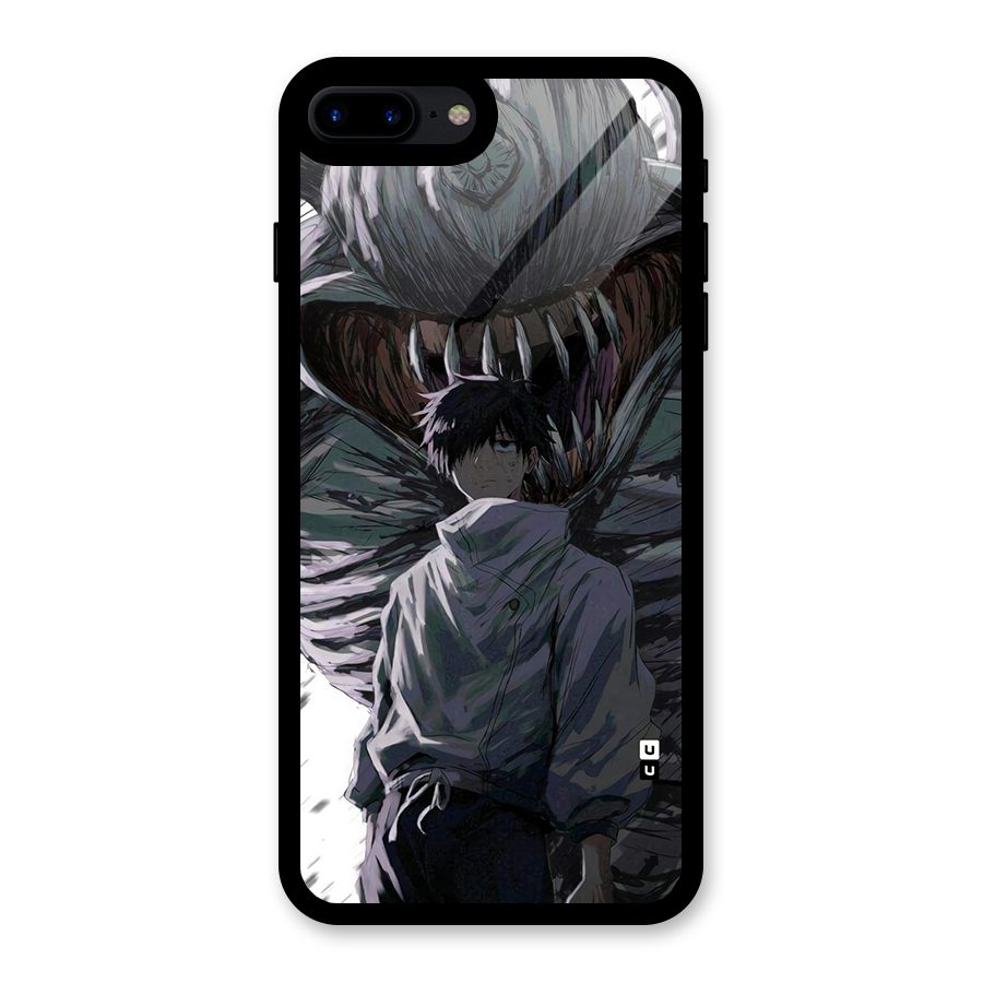 Yuta Strongest Curse User Glass Back Case for iPhone 8 Plus