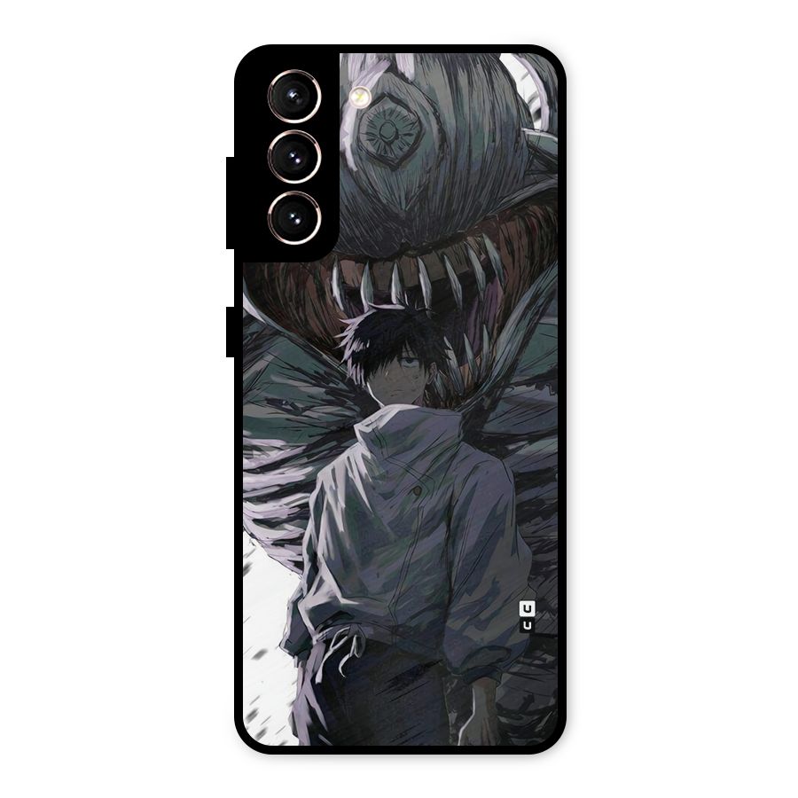 Yuta Strongest Curse User Metal Back Case for Galaxy S21 5G