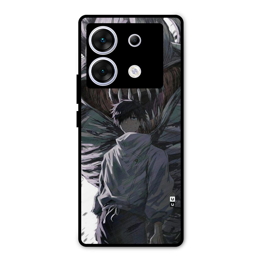 Yuta Strongest Curse User Metal Back Case for Infinix Zero 30 5G