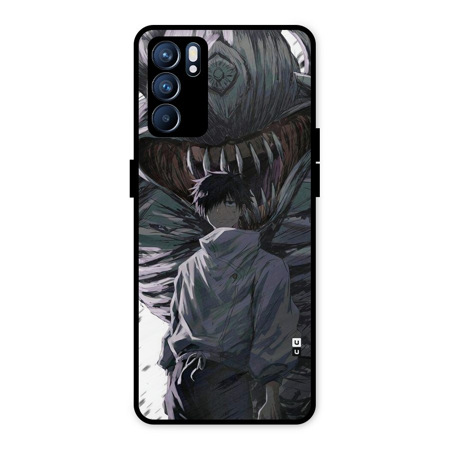 Yuta Strongest Curse User Metal Back Case for Oppo Reno6 5G