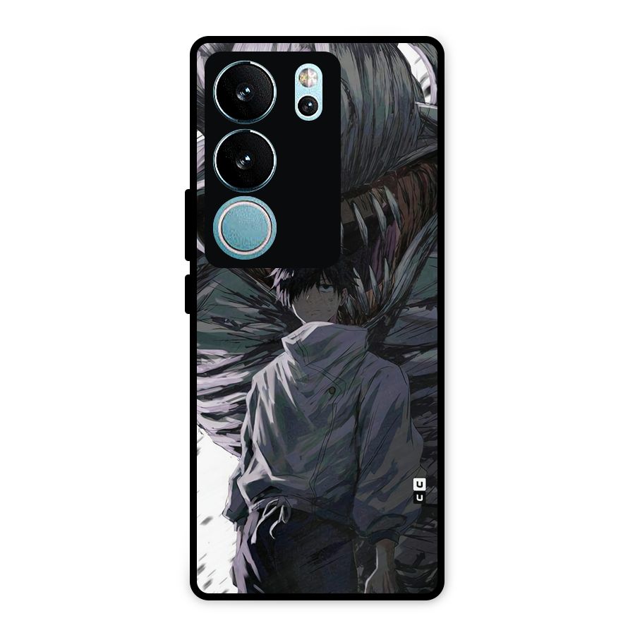 Yuta Strongest Curse User Metal Back Case for Vivo V29 Pro