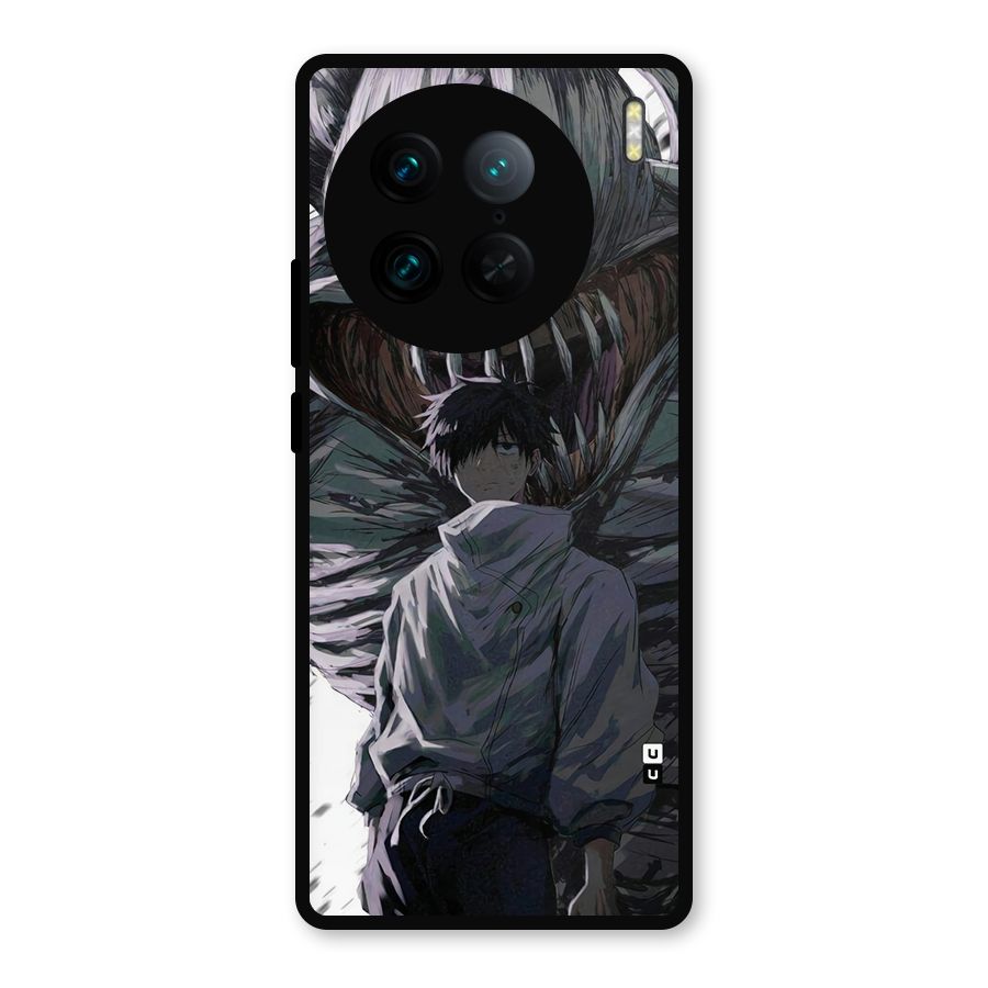 Yuta Strongest Curse User Metal Back Case for Vivo X90 Pro