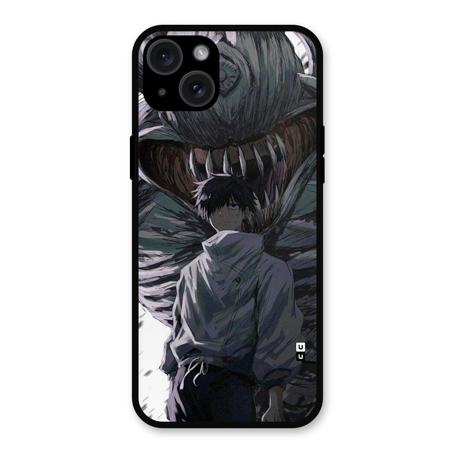 Yuta Strongest Curse User Metal Back Case for iPhone 15 Plus