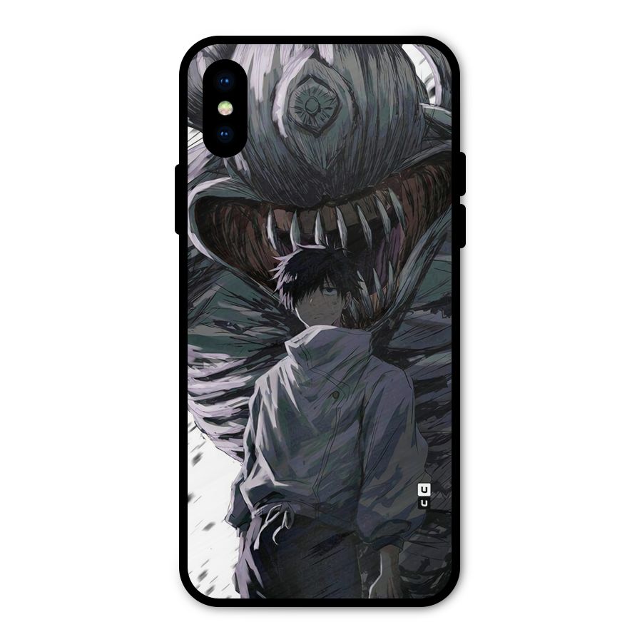 Yuta Strongest Curse User Metal Back Case for iPhone XS