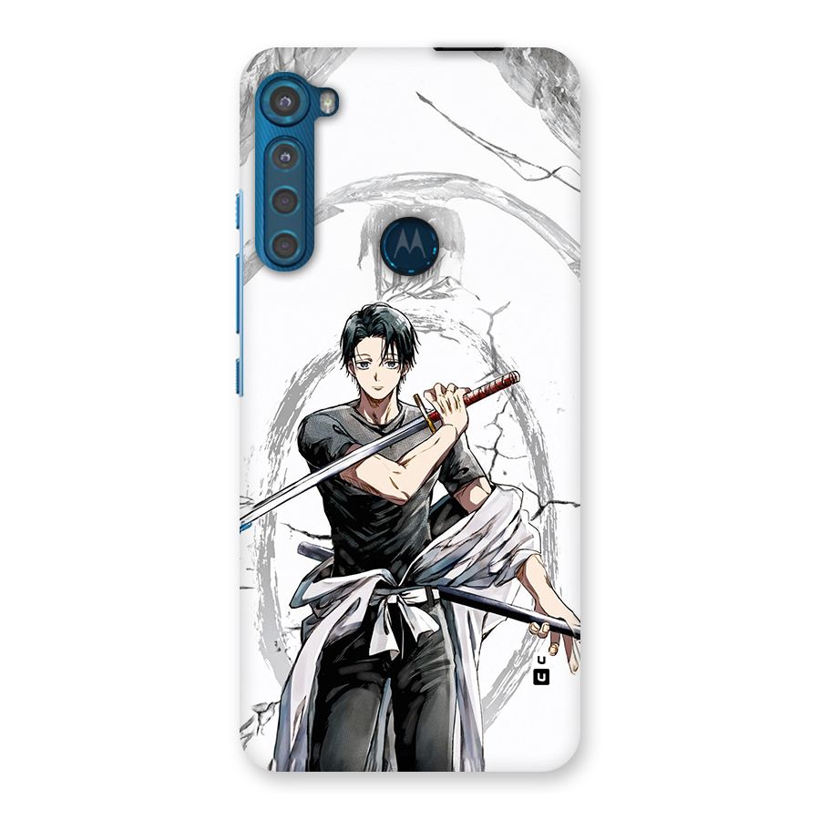 Yuta With Katana Back Case for Motorola One Fusion Plus