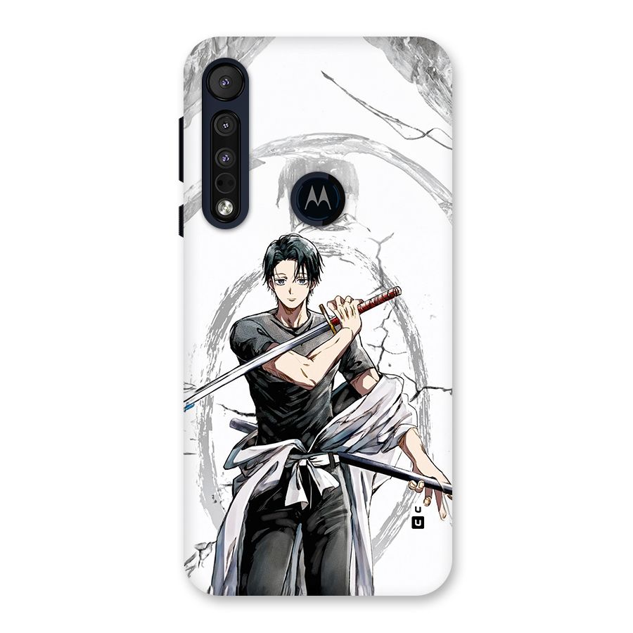 Yuta With Katana Back Case for Motorola One Macro