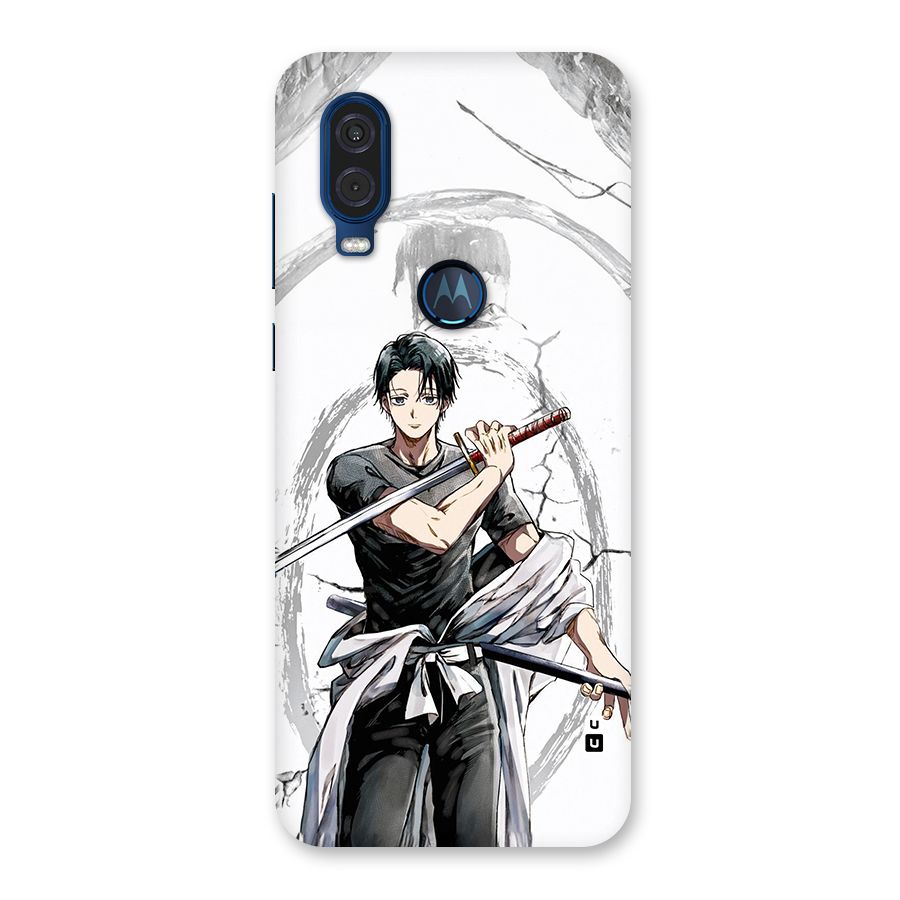 Yuta With Katana Back Case for Motorola One Vision