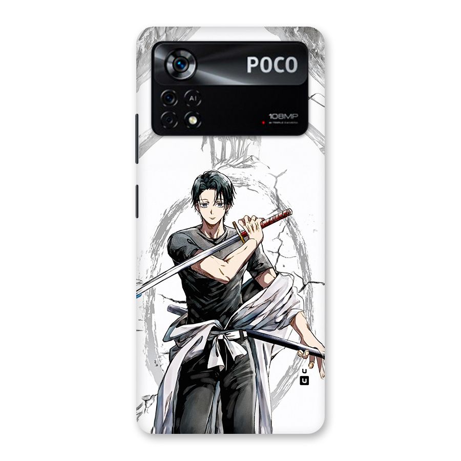 Yuta With Katana Back Case for Poco X4 Pro 5G
