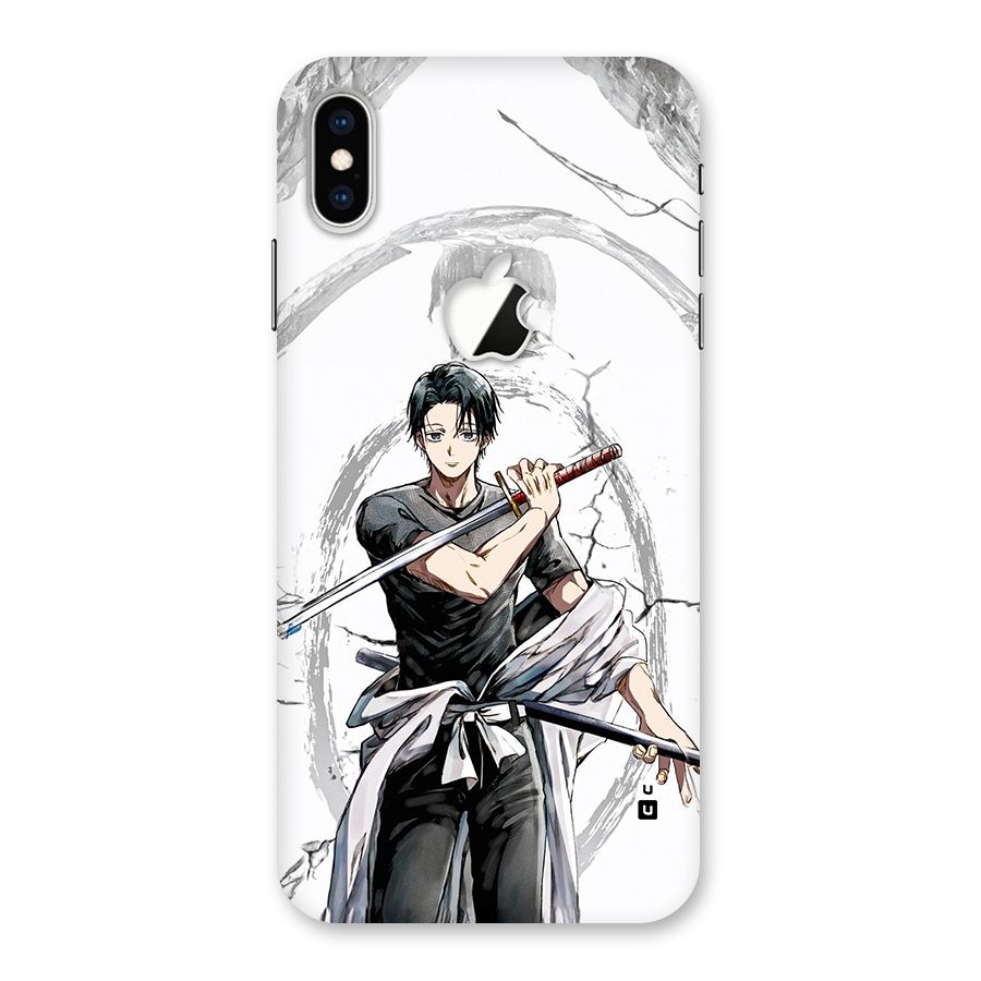 Yuta With Katana Back Case for iPhone XS Max Apple Cut
