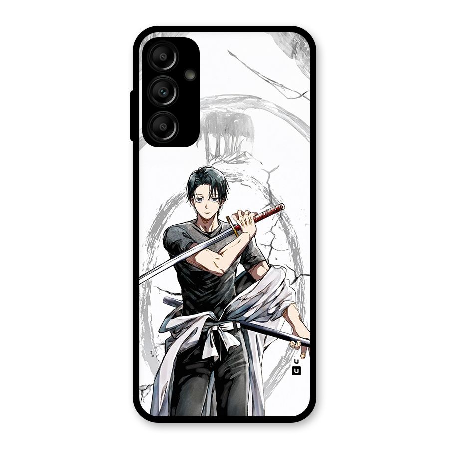 Yuta With Katana Glass Back Case for Galaxy A14 5G