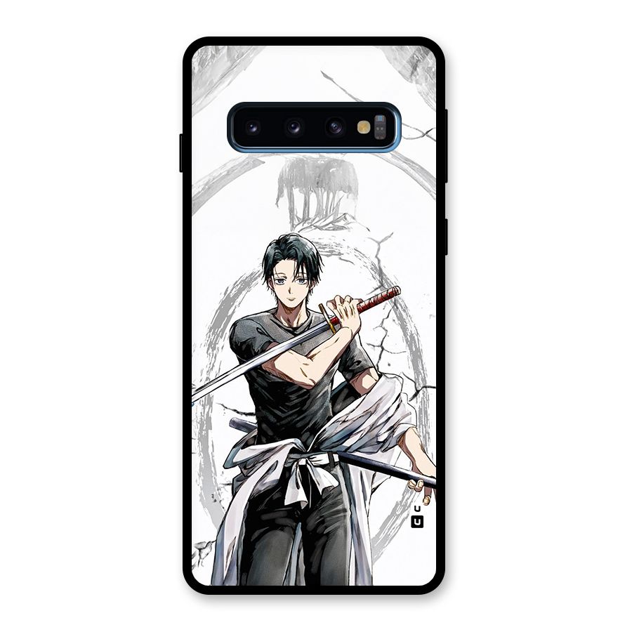Yuta With Katana Glass Back Case for Galaxy S10