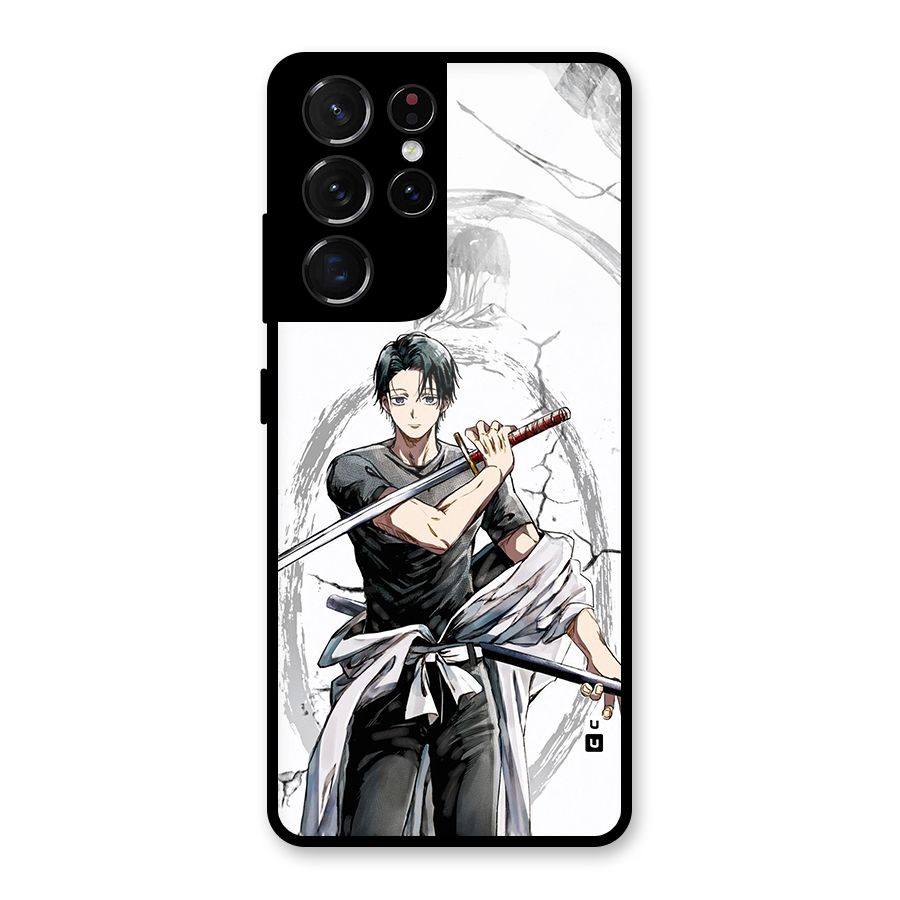 Yuta With Katana Glass Back Case for Galaxy S21 Ultra 5G