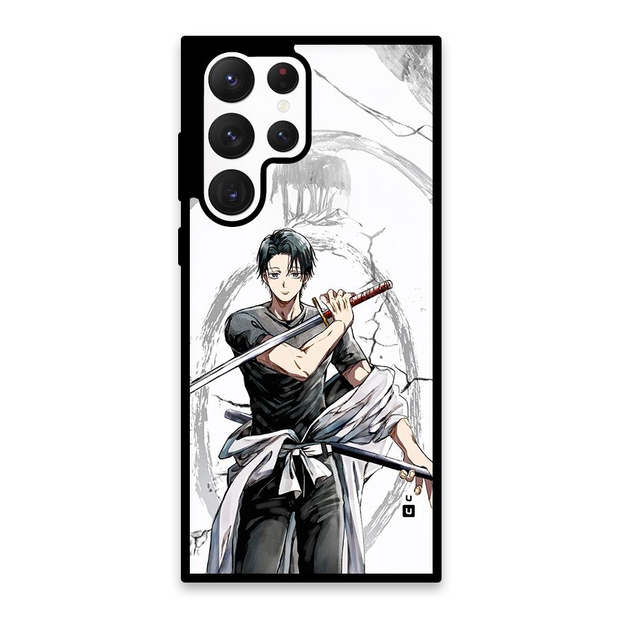 Yuta With Katana Glass Back Case for Galaxy S22 Ultra 5G