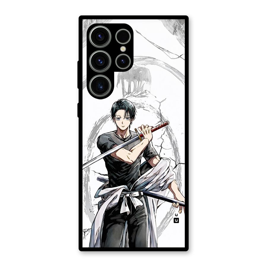 Yuta With Katana Glass Back Case for Galaxy S23 Ultra