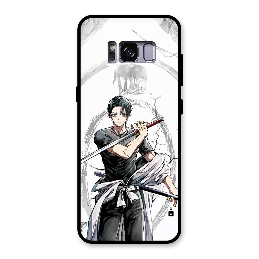 Yuta With Katana Glass Back Case for Galaxy S8