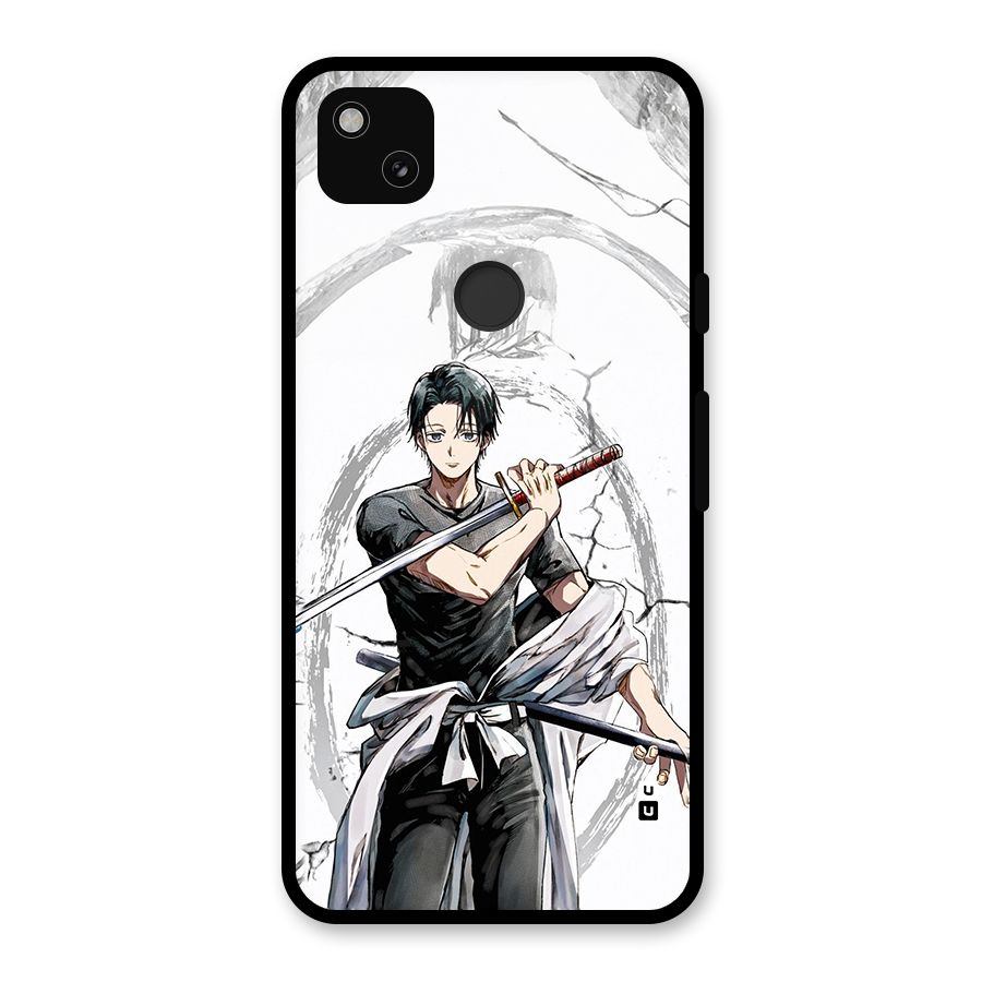 Yuta With Katana Glass Back Case for Google Pixel 4a